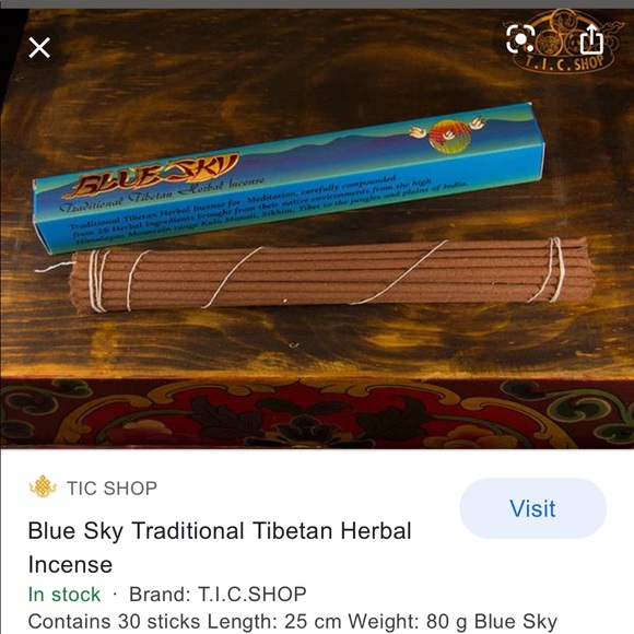 COPY - Blue crystal incense - Picture 2 of 2